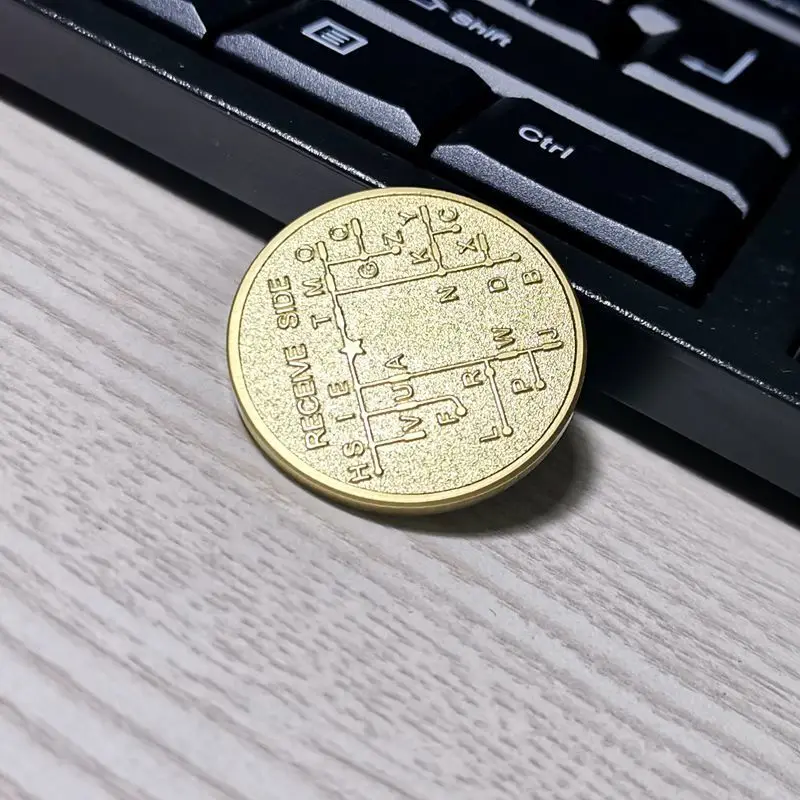 Brass Morse Code CW Training Coin Telegraph Practice Tool Vintage Embossed Antique Bronze Gift Ham Radio Enthusiasts Beginners
Brass Morse Code CW Training Coin Telegraph Practice Tool Vintage Embossed Antique Bronze Gift Ham Radio Enthusiasts Beginners