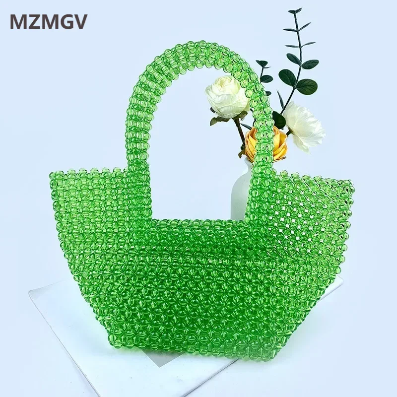 2024 New Trend Green Transparent Acrylic Beaded Handbag High Quality Hand-woven Jelly Small Clutches for Women Party Evening Bag
2024 New Trend Green Transparent Acrylic Beaded Handbag High Quality Hand-woven Jelly Small Clutches for Women Party Evening Bag