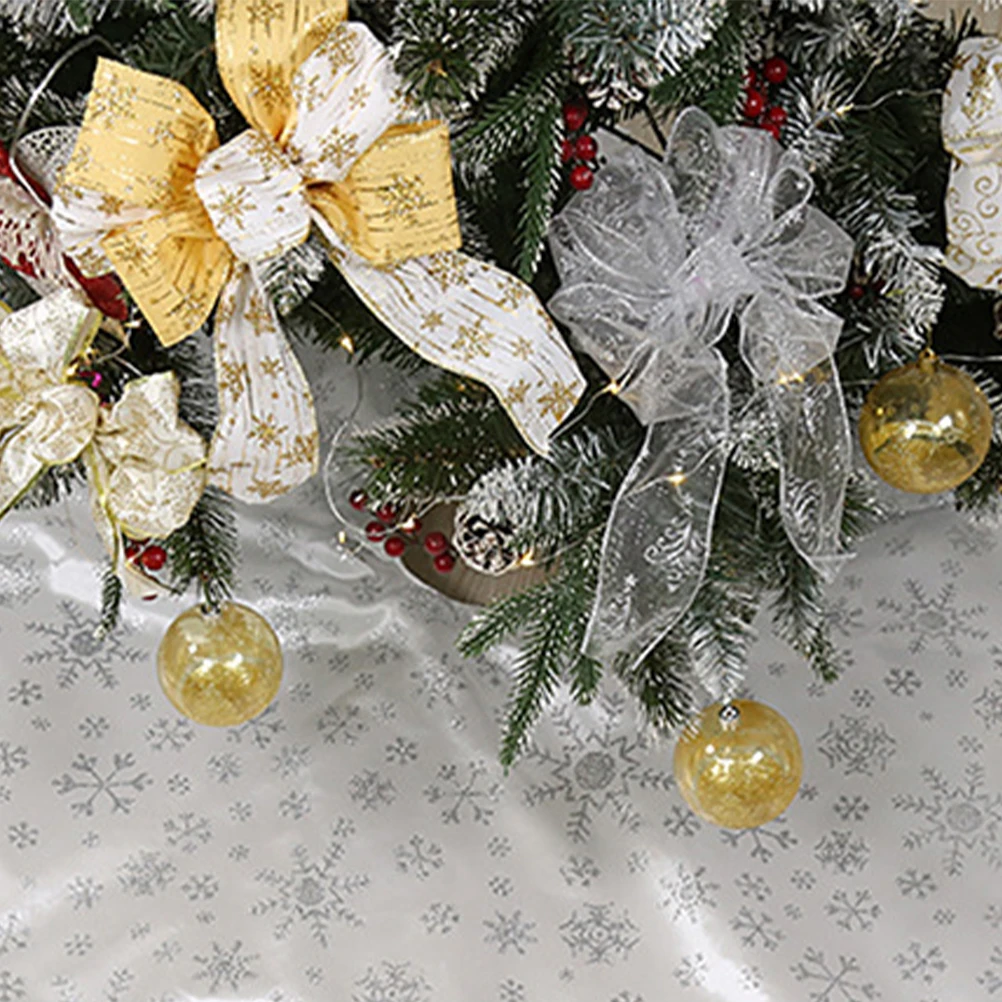 Christmas Snowflake Decorations Xmas Tree Apron Christmas Tree Skirt Mat Mat Hides Stands Portable Washable
Christmas Snowflake Decorations Xmas Tree Apron Christmas Tree Skirt Mat Mat Hides Stands Portable Washable