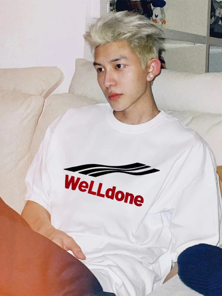 Мужская летняя футболка American Sle Heavyweight из чистого хлопка, свободного кроя, белая, повседневная, удобная, дышащая
Мужская летняя футболка American Sle Heavyweight из чистого хлопка, свободного кроя, белая, повседневная, удобная, дышащая