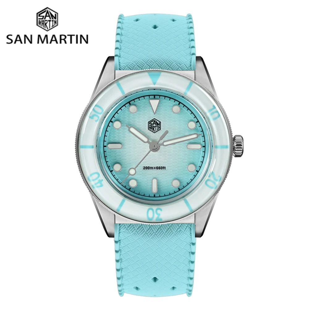 San Martin 32.5mm Ronda 703 Quartz Dive Watch For Women Guilloche MOP Wave Dial Sapphire Bezel BGW-X1 Luminous 20Bar SN0151GS
San Martin 32.5mm Ronda 703 Quartz Dive Watch For Women Guilloche MOP Wave Dial Sapphire Bezel BGW-X1 Luminous 20Bar SN0151GS