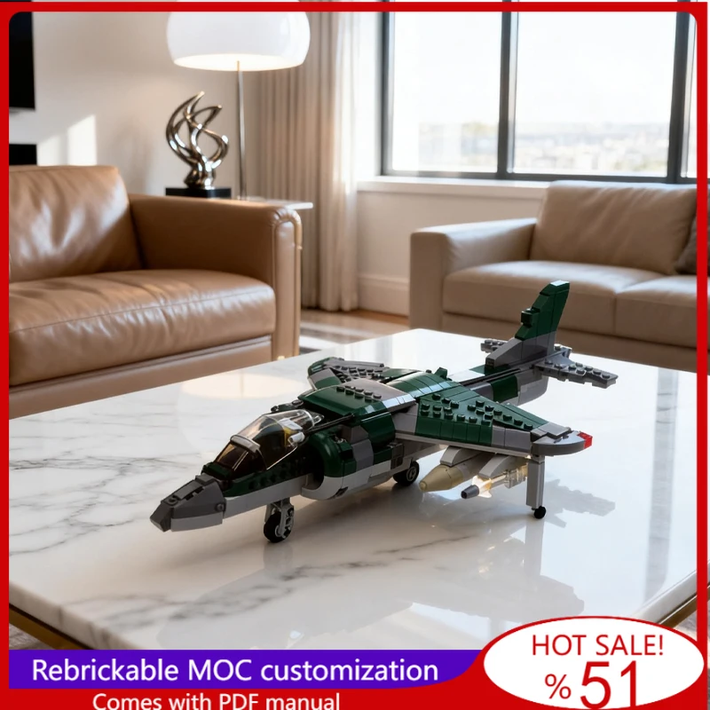 680 PCS MOC Customize Battle Series Practical Jet Fighter Model DIY Assembled Educational Creative Children Toy Educational Gift
680 PCS MOC Customize Battle Series Practical Jet Fighter Model DIY Assembled Educational Creative Children Toy Educational Gift