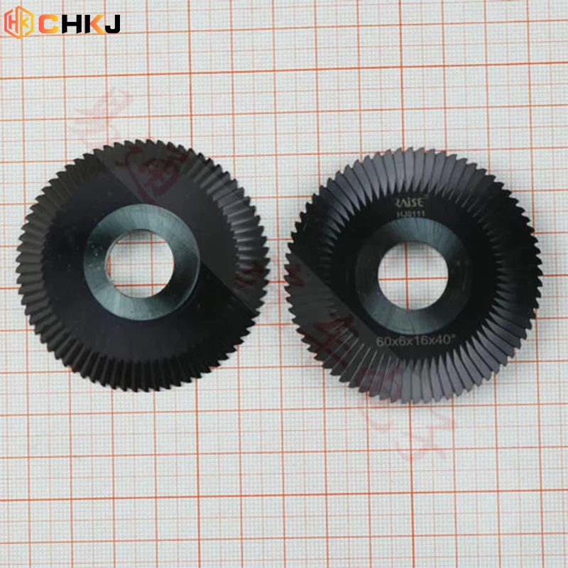 CHKJ 60X6X16mm Steel HJ0111 Milling Cutter 72T Carbide For Raise Horizontal Key Cut Machine Free Shipping
CHKJ 60X6X16mm Steel HJ0111 Milling Cutter 72T Carbide For Raise Horizontal Key Cut Machine Free Shipping