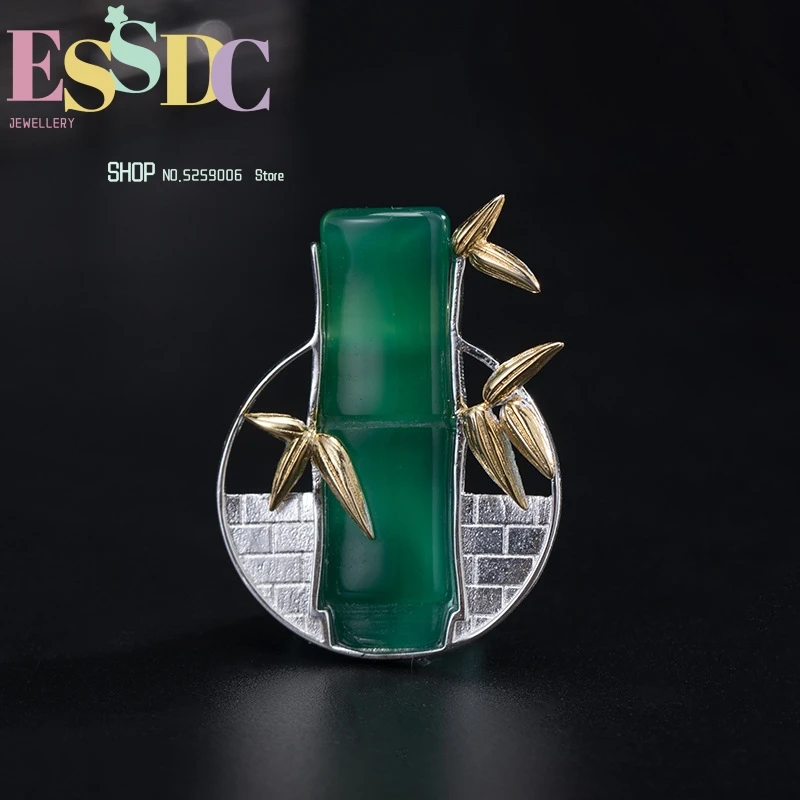 Simple Eighteen Ancient Color Separation Jade Bamboo Tag Safe Chalcedony Brooch S925 Silver Ethnic Style Hanfu Accessories
Simple Eighteen Ancient Color Separation Jade Bamboo Tag Safe Chalcedony Brooch S925 Silver Ethnic Style Hanfu Accessories