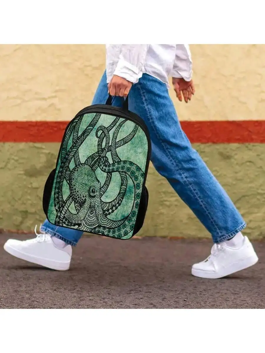 Octopus Printed Backpack 17 Inch Casual Unisex Polyester Backpack With Water Bottle Holder
Octopus Printed Backpack 17 Inch Casual Unisex Polyester Backpack With Water Bottle Holder