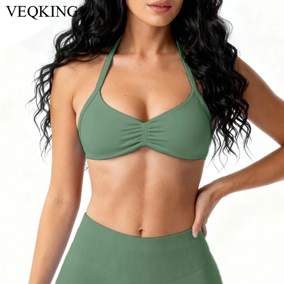 VEQKING Бюстгальтеры для йоги на бретелях для женщин, плиссированные спортивные укороченные топы с бабочкой спереди, съемные подушечки, спортивные бюстгальтеры с открытой спиной, бюстгальтер без косточек для тренировок
VEQKING Бюстгальтеры для йоги на бретелях для женщин, плиссированные спортивные укороченные топы с бабочкой спереди, съемные подушечки, спортивные бюстгальтеры с открытой спиной, бюстгальтер без косточек для тренировок