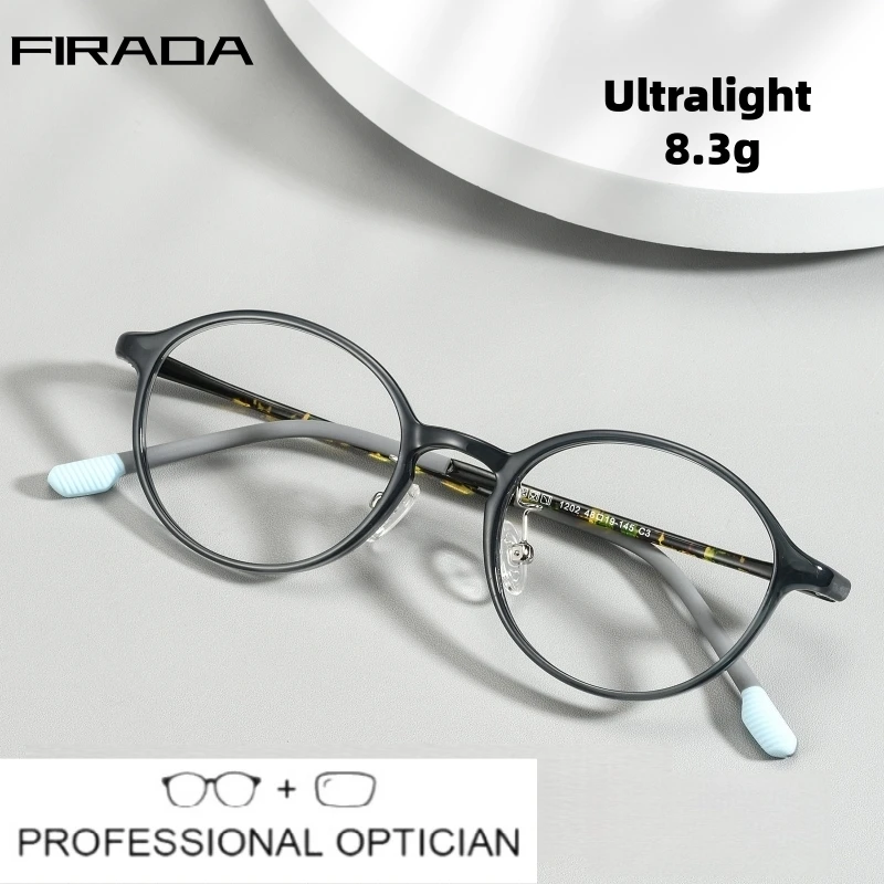 FIRADA Fashion Anti Blue Light Eyewear Ultra Light Retro Photochromic Glasses Optical Prescription Eyeglasses Men Women 1202S
FIRADA Fashion Anti Blue Light Eyewear Ultra Light Retro Photochromic Glasses Optical Prescription Eyeglasses Men Women 1202S