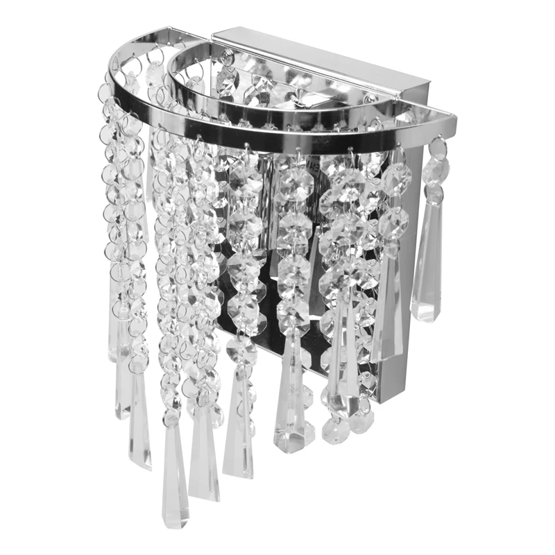 Modern Crystal Wall Lamp Chrome Sconce Wall Light For Living Room Bathroom Home Indoor Lighting Decoration
Modern Crystal Wall Lamp Chrome Sconce Wall Light For Living Room Bathroom Home Indoor Lighting Decoration