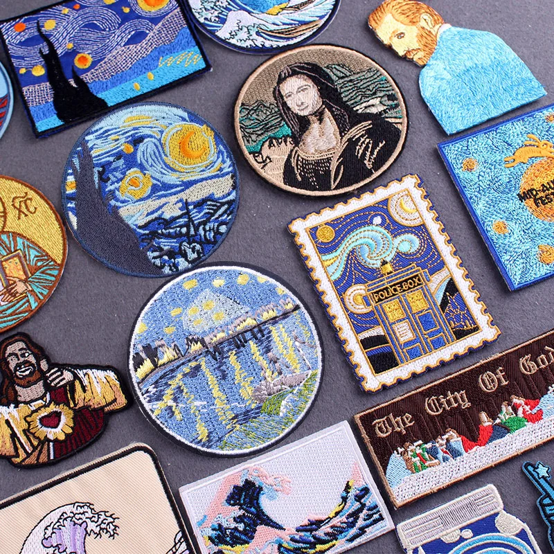 Art Things Iron On Patches On Clothes Stripes DIY Jesus Embroidered Patches For Clothing Thermoadhesive Patches Badges Accessory
Art Things Iron On Patches On Clothes Stripes DIY Jesus Embroidered Patches For Clothing Thermoadhesive Patches Badges Accessory