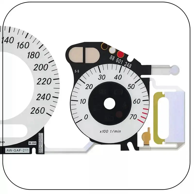 ABNF!260KM/H White Gauge Face With EL Cold Light Instrument Panel For Mercedes Benz W209, W211, C219
ABNF!260KM/H White Gauge Face With EL Cold Light Instrument Panel For Mercedes Benz W209, W211, C219