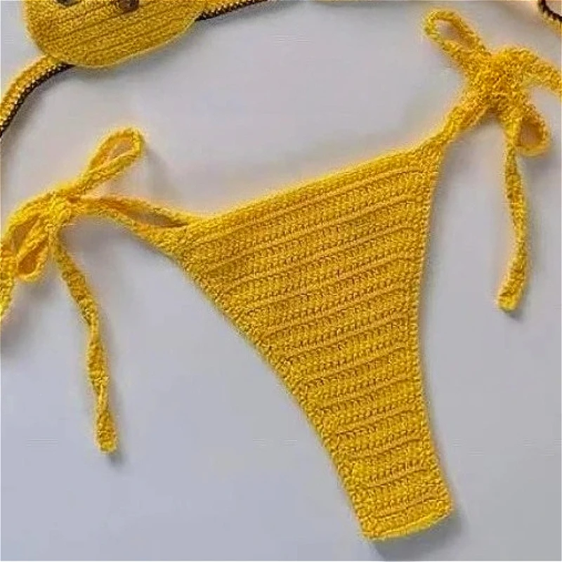 Сексуальный купальник для девочек в стиле кавайи, ручной работы, вязаный крючком, милый комплект бикини из 2 предметов, женский купальный костюм, стринги-бикини, купальный костюм-танга
Сексуальный купальник для девочек в стиле кавайи, ручной работы, вязаный крючком, милый комплект бикини из 2 предметов, женский купальный костюм, стринги-бикини, купальный костюм-танга