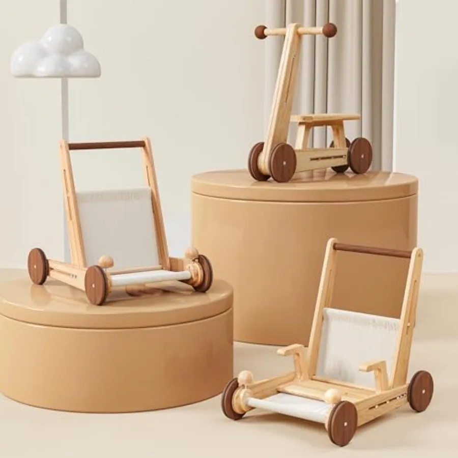 Wooden Baby Walker for Learning to Walk Natural Wood with Light Brown Finish Adjustable Speed 4-in-1 Montessori Functionality
Wooden Baby Walker for Learning to Walk Natural Wood with Light Brown Finish Adjustable Speed 4-in-1 Montessori Functionality