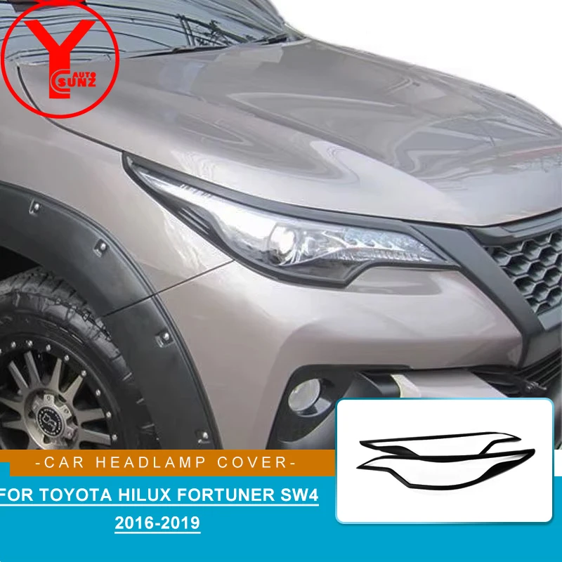 black head light cover basic for toyota hilux fortuner sw4 2016 2017 2018 2019 ABS car styling exterior parts accessories YCSUNZ
black head light cover basic for toyota hilux fortuner sw4 2016 2017 2018 2019 ABS car styling exterior parts accessories YCSUNZ