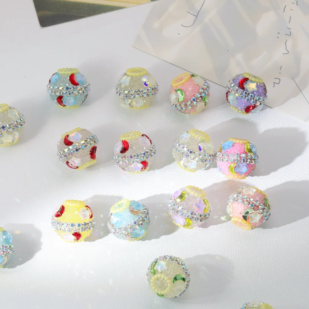 Cordial Design 50Pcs 18*20MM DIY Fancy Beads/Rhinestone Effect/Hand Made/Jewelry Accessories/Round Shape/Acrylic Bead #18850
Cordial Design 50Pcs 18*20MM DIY Fancy Beads/Rhinestone Effect/Hand Made/Jewelry Accessories/Round Shape/Acrylic Bead #18850