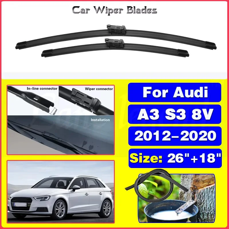 Wiper Front Wiper Blades For Audi A3 S3 8V 2012-2020 2013 2014 2015 2016 2017 2018 Windshield Windscreen Front Window 26"+18"
Wiper Front Wiper Blades For Audi A3 S3 8V 2012-2020 2013 2014 2015 2016 2017 2018 Windshield Windscreen Front Window 26"+18"