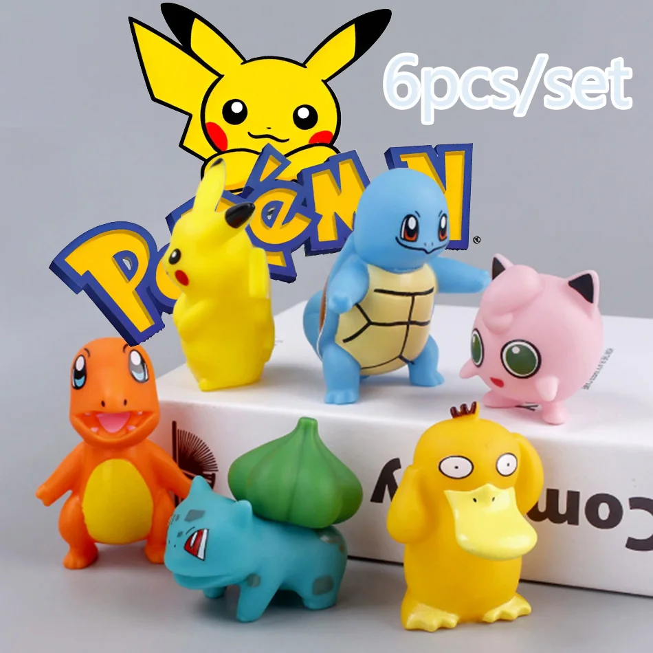 6pcs/set Anime Merch The Pokemon Pikachu Toys Model Charmander Psyduck Squirtle Bulbasaur Action Figures Kawaii Doll Kid Gift
6pcs/set Anime Merch The Pokemon Pikachu Toys Model Charmander Psyduck Squirtle Bulbasaur Action Figures Kawaii Doll Kid Gift