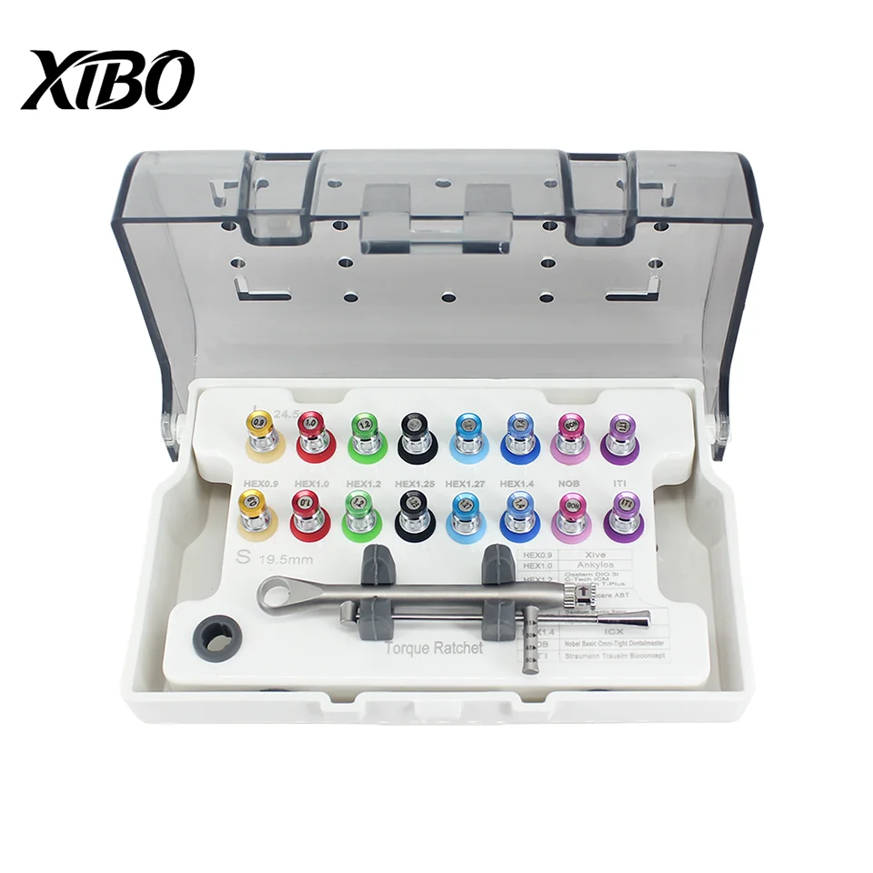 XIBO Dental Implant Restoration Tool Kit Medical Grade Stainless Steel Color Coded for Precision 20mm/25mm Options Easy to Use
XIBO Dental Implant Restoration Tool Kit Medical Grade Stainless Steel Color Coded for Precision 20mm/25mm Options Easy to Use