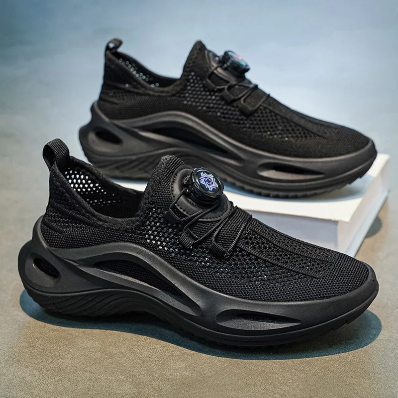 Men's Mesh Breathable Running Shoes Lightweight Thin Sole Airy Loafers Summer Hollow out Casual Sneakers Soft Bottom
Men's Mesh Breathable Running Shoes Lightweight Thin Sole Airy Loafers Summer Hollow out Casual Sneakers Soft Bottom