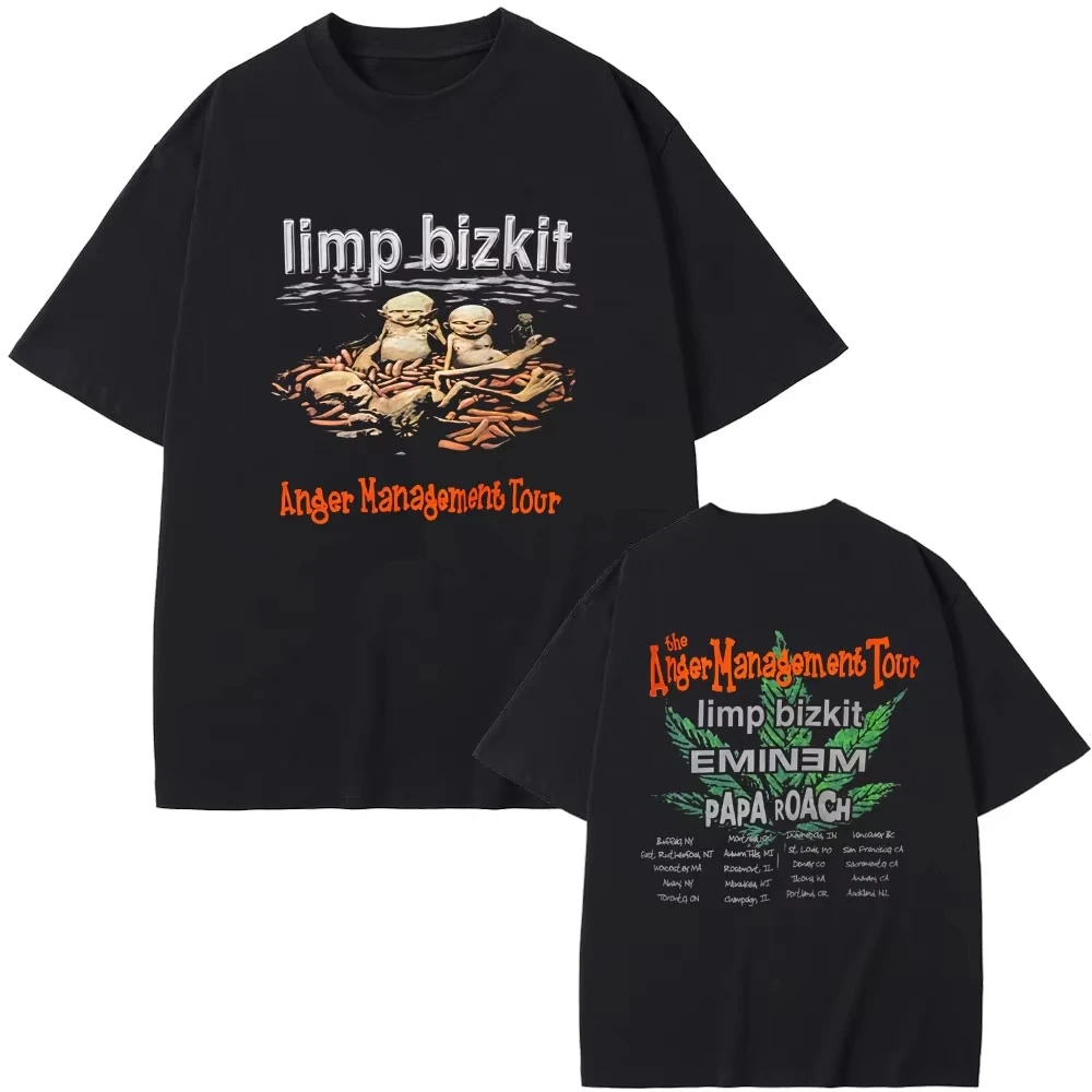 Футболка Rock Band Limp Bizkit Anger Management Tour для мужчин и женщин, повседневная, из мягкого хлопка, оверсайз, с принтом Эминем, уличная одежда
Футболка Rock Band Limp Bizkit Anger Management Tour для мужчин и женщин, повседневная, из мягкого хлопка, оверсайз, с принтом Эминем, уличная одежда