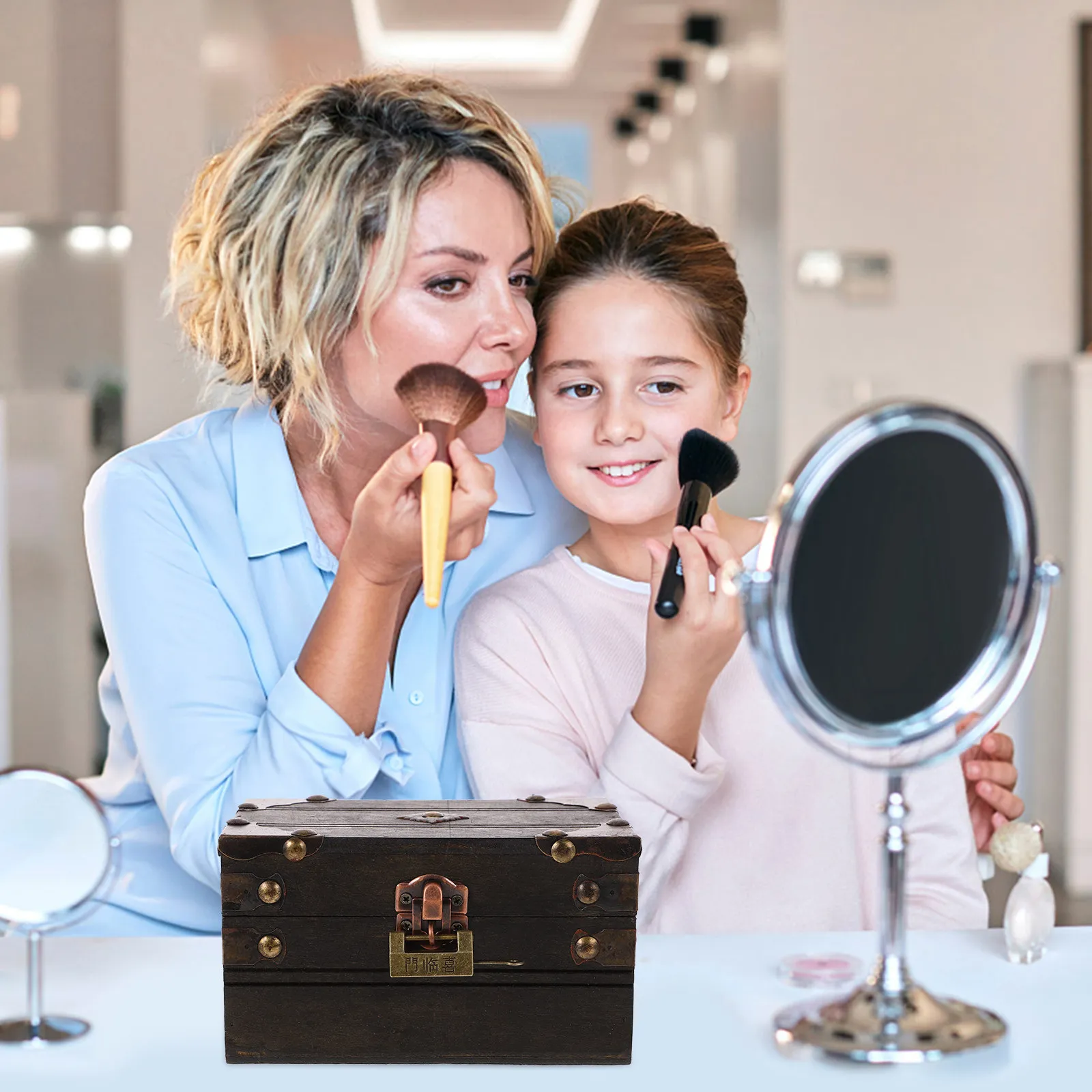 Wooden Pirate Treasure Chest with Vintage Lock Retro Jewelry Box for Pirate Theme Parties Halloween Decor Storage Organizer
Wooden Pirate Treasure Chest with Vintage Lock Retro Jewelry Box for Pirate Theme Parties Halloween Decor Storage Organizer