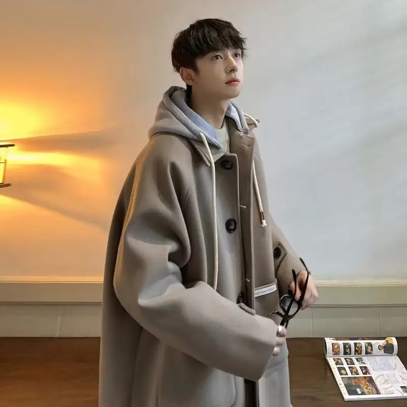 Trench Coats Cashmere Mens Alternative Leather Nightclub Homme Style Thickened Overlong Mid-Length Original South Vintage Sports
Trench Coats Cashmere Mens Alternative Leather Nightclub Homme Style Thickened Overlong Mid-Length Original South Vintage Sports