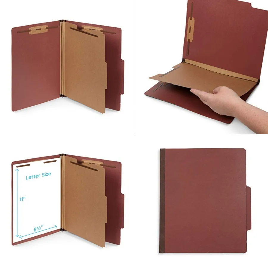 30 Letter Size Classification Folders, 1 Divider, 2 Inch Expansions, Durable 2 Prongs Designed to Organize Standard Law Client
30 Letter Size Classification Folders, 1 Divider, 2 Inch Expansions, Durable 2 Prongs Designed to Organize Standard Law Client