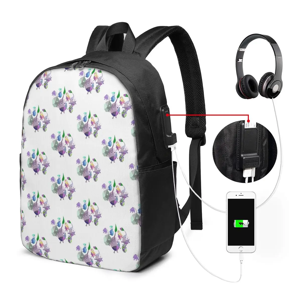 Pikmin Backpack Travel Notebook Bag Computer College Student School Bag Laptop Shoulder Bags for Men Women
Pikmin Backpack Travel Notebook Bag Computer College Student School Bag Laptop Shoulder Bags for Men Women