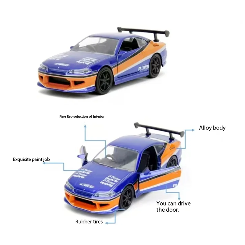 Jada 1:32 Scale 2001 Silvia S15 Alloy Simulation Vehicle Model Adult Boy Collection Souvenir Gift Static Display Ornament
Jada 1:32 Scale 2001 Silvia S15 Alloy Simulation Vehicle Model Adult Boy Collection Souvenir Gift Static Display Ornament
