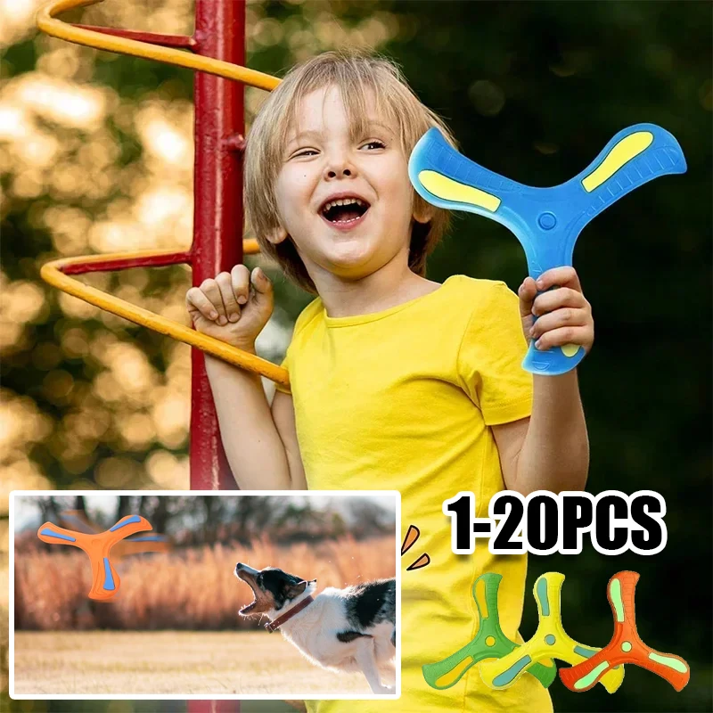 Soft Outdoor Flying Disc Toy Three Leaf Cross Boomerang for Children Adult Kids Interactive Sports Decompression Game
Soft Outdoor Flying Disc Toy Three Leaf Cross Boomerang for Children Adult Kids Interactive Sports Decompression Game