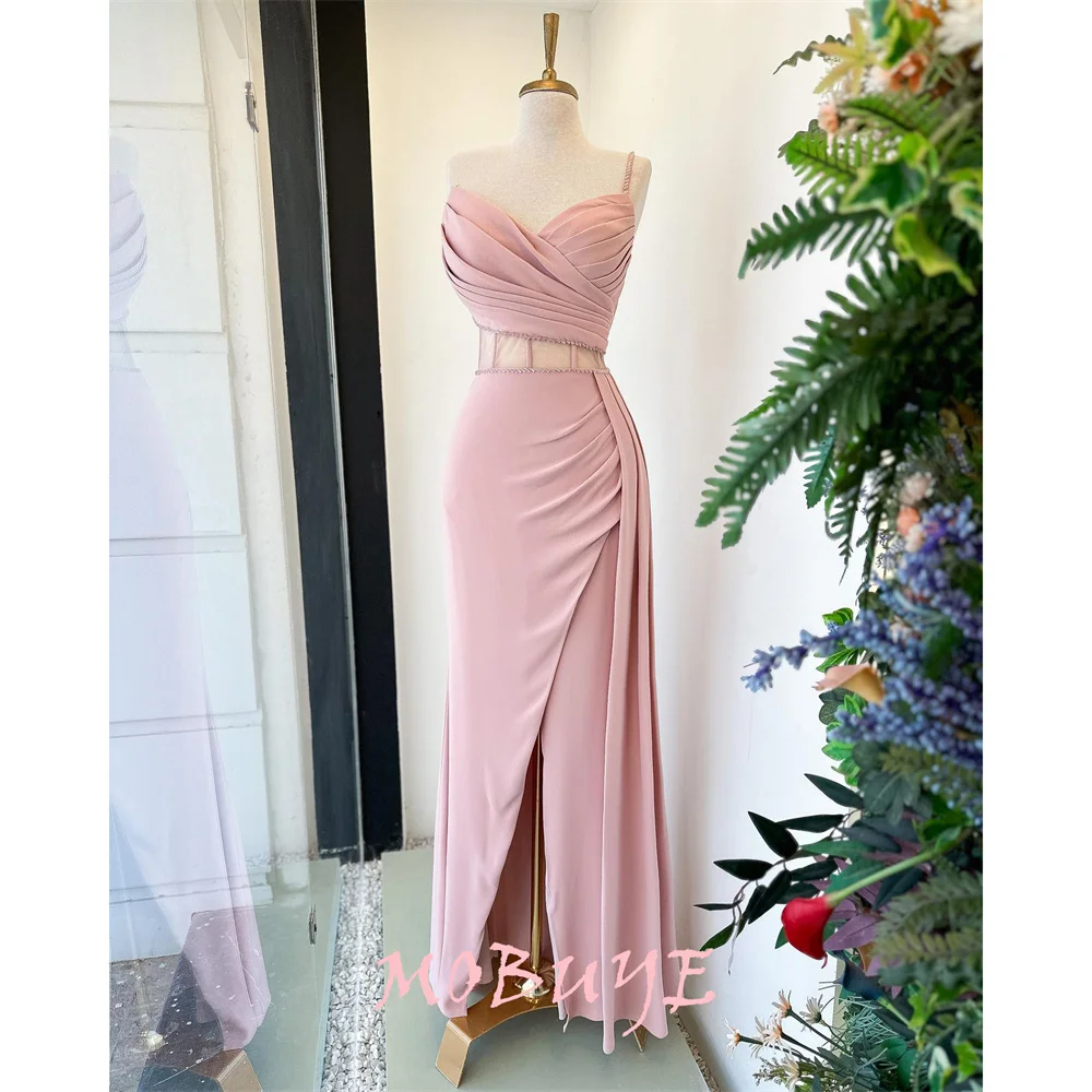 MOBUYE 2024 Popular Strapless Prom Dress Split Ankle-Length With Short Sleeves Evening Fashion Elegant Party Dress For Women
MOBUYE 2024 Popular Strapless Prom Dress Split Ankle-Length With Short Sleeves Evening Fashion Elegant Party Dress For Women