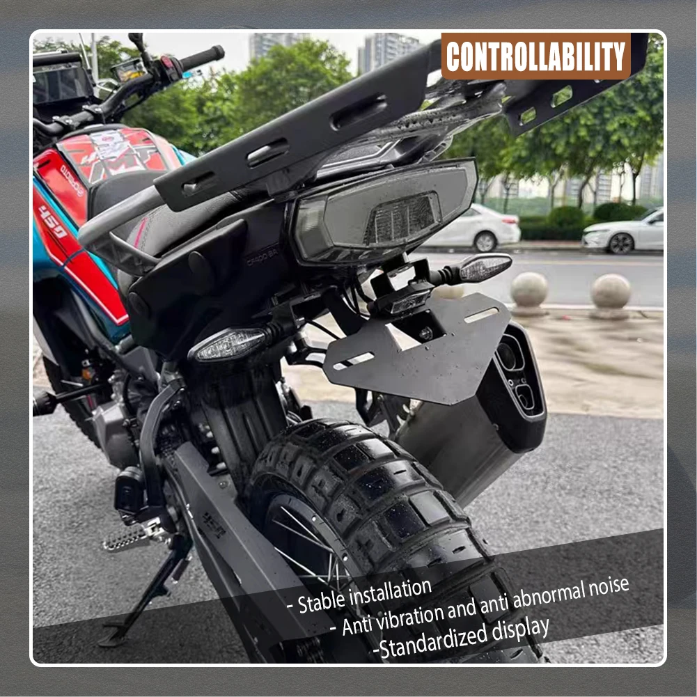 License Plate Holder Fender Eliminator Tail Frame LED Light Motorcycle For CFMOTO MT450 IBEX450 2024-2025 Accessories
License Plate Holder Fender Eliminator Tail Frame LED Light Motorcycle For CFMOTO MT450 IBEX450 2024-2025 Accessories