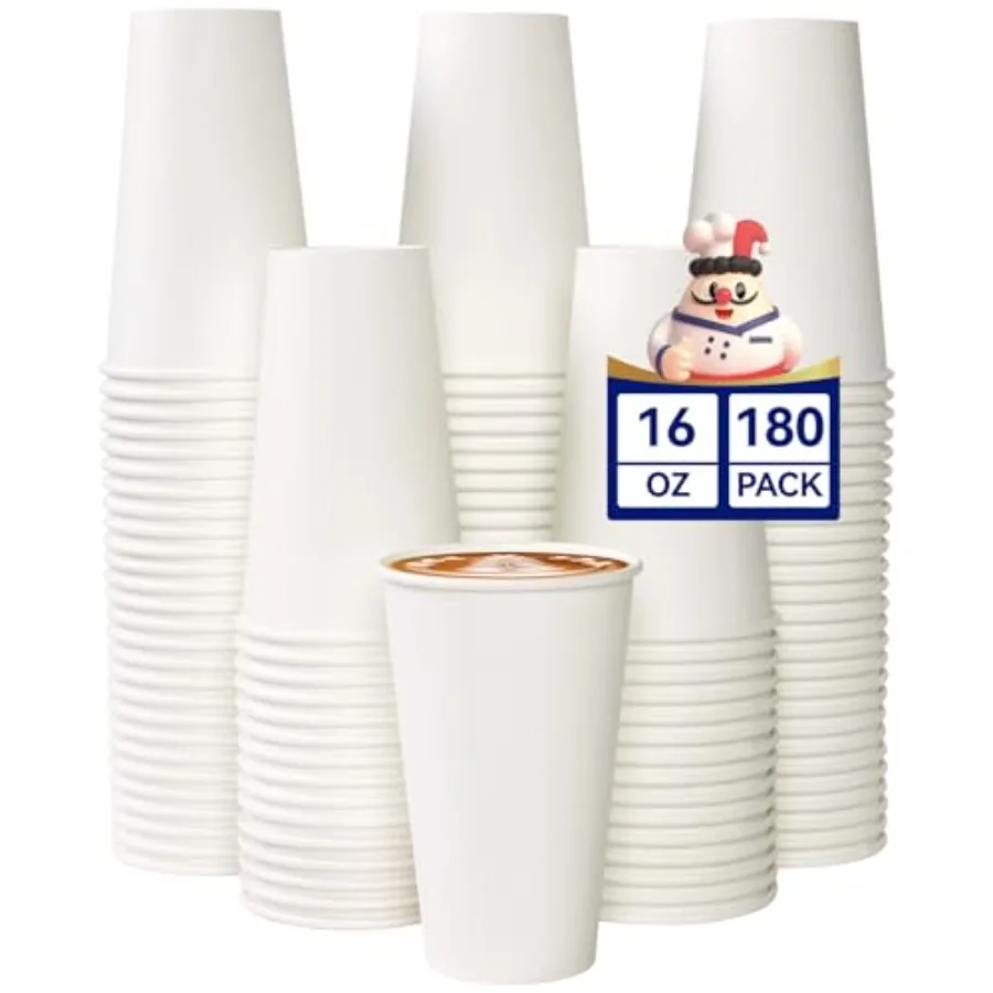 Count Coffee Cups, White Drinking Paper Cups for Coffee, Water, Juice, or Tea, Suitable for Party, Picnic, Travel, and Events
Count Coffee Cups, White Drinking Paper Cups for Coffee, Water, Juice, or Tea, Suitable for Party, Picnic, Travel, and Events