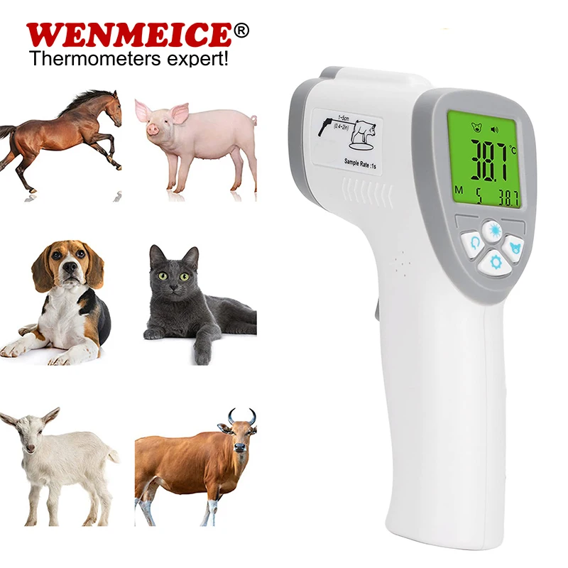 WENMEICE Pet Dog Cat Digital Thermometer Animal Thermometer For Cat Animal Measuring Non-Contact Electronic For Home Clinic Use
WENMEICE Pet Dog Cat Digital Thermometer Animal Thermometer For Cat Animal Measuring Non-Contact Electronic For Home Clinic Use
