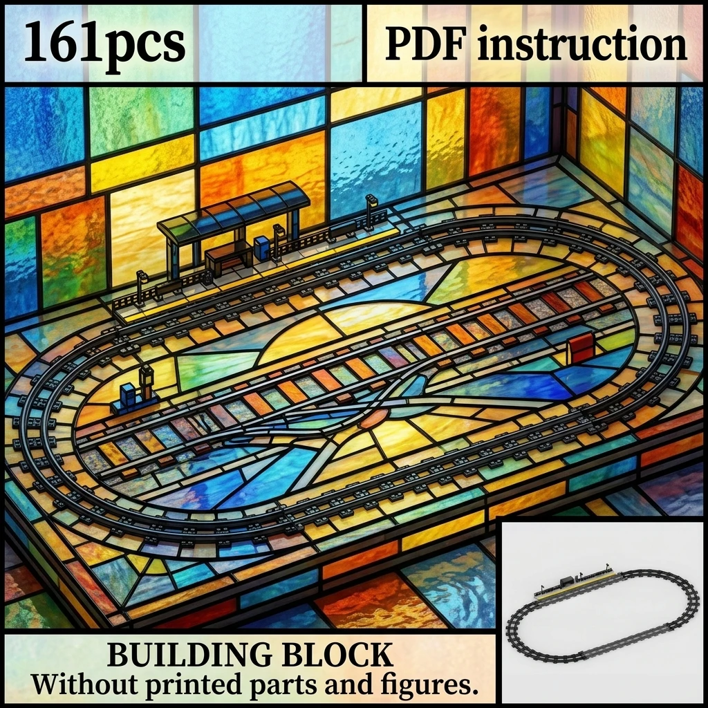 Classic Station Platform Diorama Accessory MOC Railway Train Track Loop Expansion Pack Building Blocks Adult Brick Set
Classic Station Platform Diorama Accessory MOC Railway Train Track Loop Expansion Pack Building Blocks Adult Brick Set