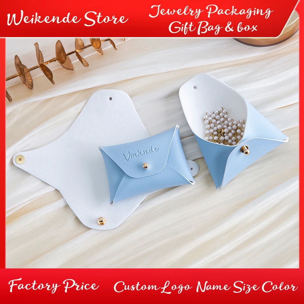 100Pack 7*5cm 10*7cm PU Leather Packaging Bags with Button DIY Jewelry Container Cosmetic Packaging Bag for Display Wedding Gift
100Pack 7*5cm 10*7cm PU Leather Packaging Bags with Button DIY Jewelry Container Cosmetic Packaging Bag for Display Wedding Gift