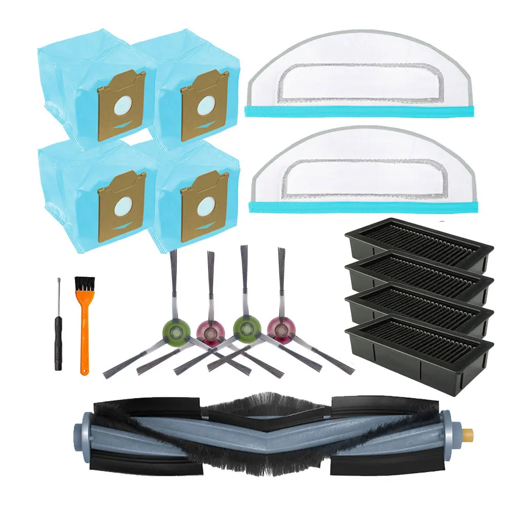 Complete Accessory Kit For Ecovacs For Yeedi Cube Robot Vacuum With 1 Main 4 Side Brushes 4 Filters 2 Mop Pads And 4 Dust Bags
Complete Accessory Kit For Ecovacs For Yeedi Cube Robot Vacuum With 1 Main 4 Side Brushes 4 Filters 2 Mop Pads And 4 Dust Bags