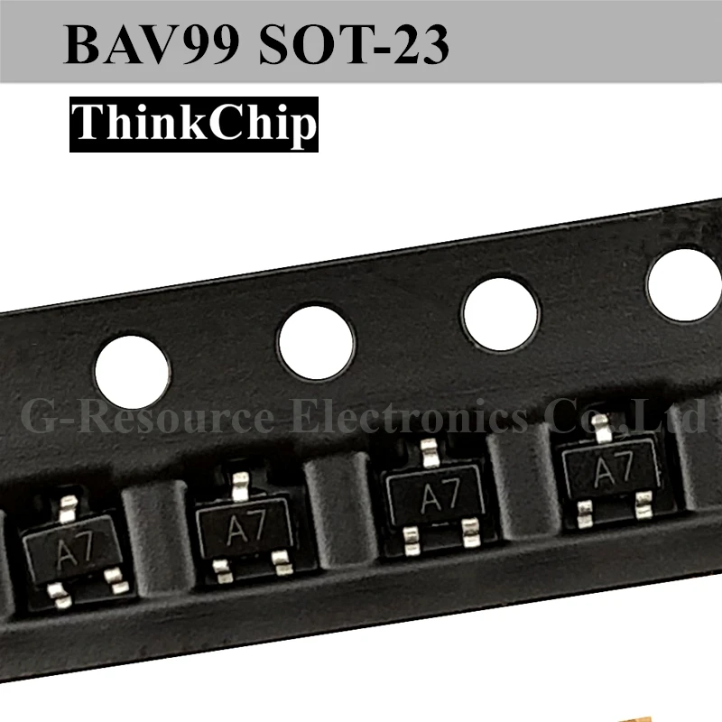 (1000 pcs) BAV99 SOT-23 SMD Fast Switching Diodes (Marking A7)
(1000 pcs) BAV99 SOT-23 SMD Fast Switching Diodes (Marking A7)