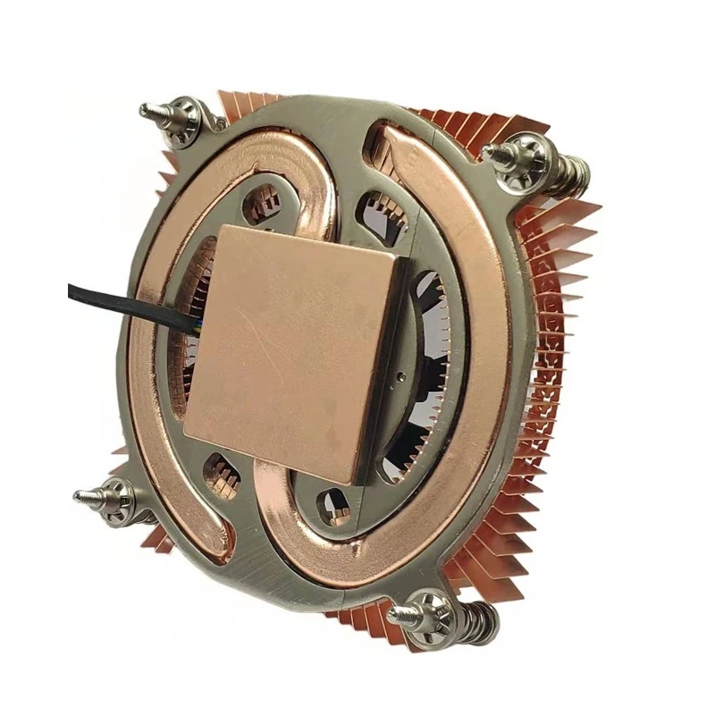 19Mm ultra-thin ITX pure copper heat pipe CPU radiator 1700 1200 115X silent temperature-controlled ball fan I3
19Mm ultra-thin ITX pure copper heat pipe CPU radiator 1700 1200 115X silent temperature-controlled ball fan I3