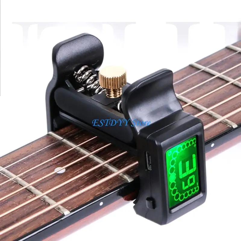 G6DE Clip on Guitar Tuner String Breakage Protector Digital Electronic Tuner