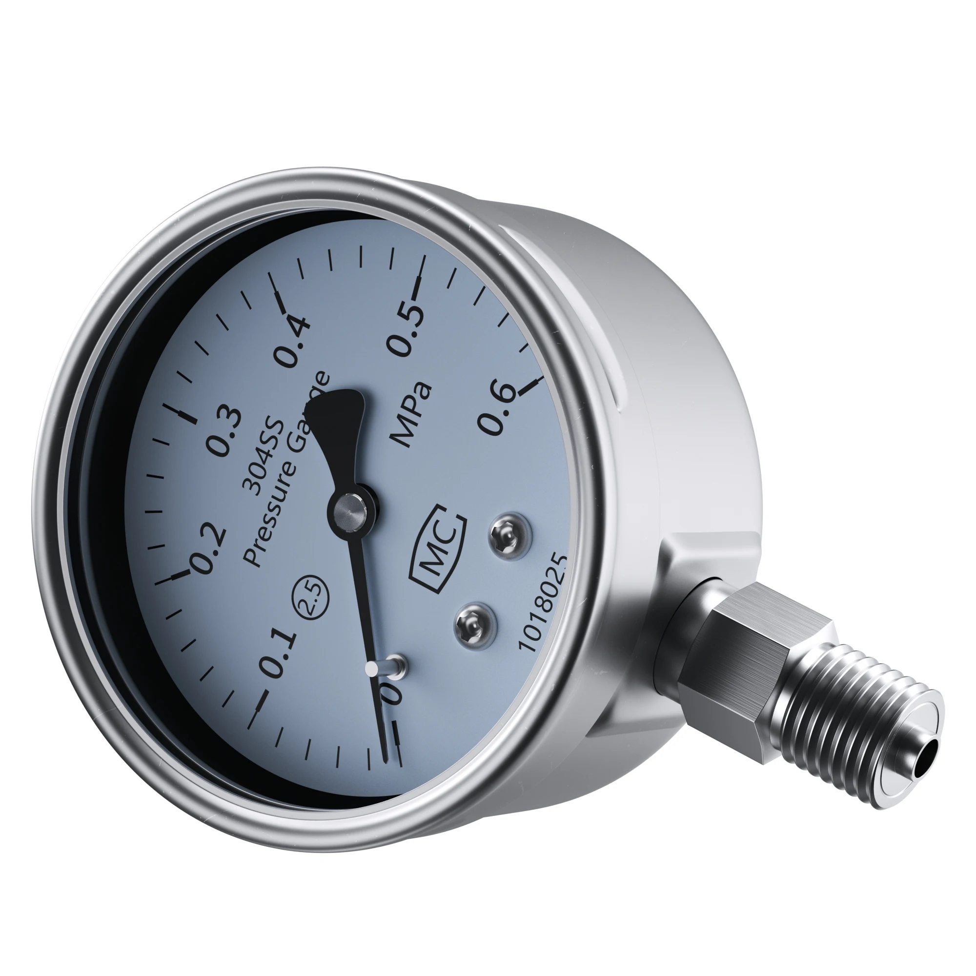 304SS Pointer Pressure Gauge 60mm/100mm Water Oil Pressure Meter 0-1.6Mpa 0-2.5Mpa M14*1.5 M20*1.5 Mechanical Pressure Gauge
304SS Pointer Pressure Gauge 60mm/100mm Water Oil Pressure Meter 0-1.6Mpa 0-2.5Mpa M14*1.5 M20*1.5 Mechanical Pressure Gauge