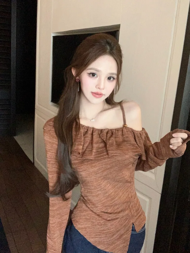 Retro Chinese Style Beaded Irregular Design Single Shoulder Gored Women's Top Autumn Dyed Fashionable Beautiful Blouse
Retro Chinese Style Beaded Irregular Design Single Shoulder Gored Women's Top Autumn Dyed Fashionable Beautiful Blouse