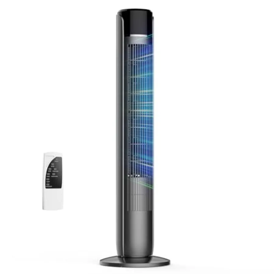 Tower Fan for Bedroom, 60°Oscillating Fan with Remote, 25Feet Far, 28dB Quiet Electric Standing Fan, 12 H Timer, 5 Speeds, 4 Mo
Tower Fan for Bedroom, 60°Oscillating Fan with Remote, 25Feet Far, 28dB Quiet Electric Standing Fan, 12 H Timer, 5 Speeds, 4 Mo