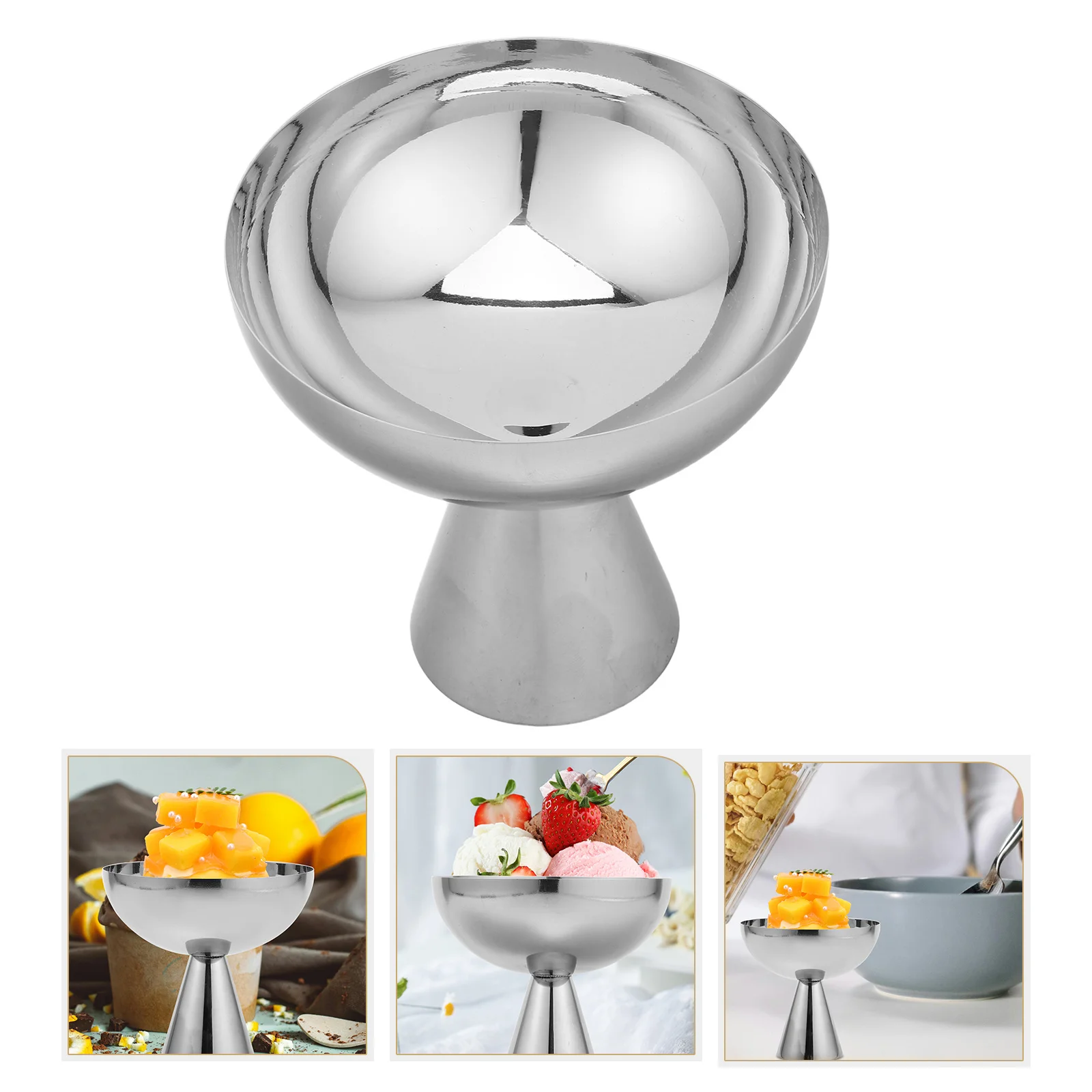 Stainless Steel Ice Cream Cup Footed Dessert Bowl for Serving Ice Cream Salads Fruits Puddings Single Salad Bowl
Stainless Steel Ice Cream Cup Footed Dessert Bowl for Serving Ice Cream Salads Fruits Puddings Single Salad Bowl