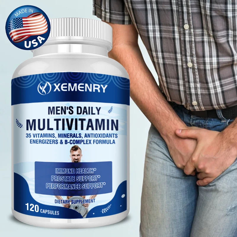Men's Daily Vitamin, Multivitamin/Multimineral with Vitamin D3, B Vitamins, Antioxidants, Metabolism, Immunity, Energy, Muscle
Men's Daily Vitamin, Multivitamin/Multimineral with Vitamin D3, B Vitamins, Antioxidants, Metabolism, Immunity, Energy, Muscle