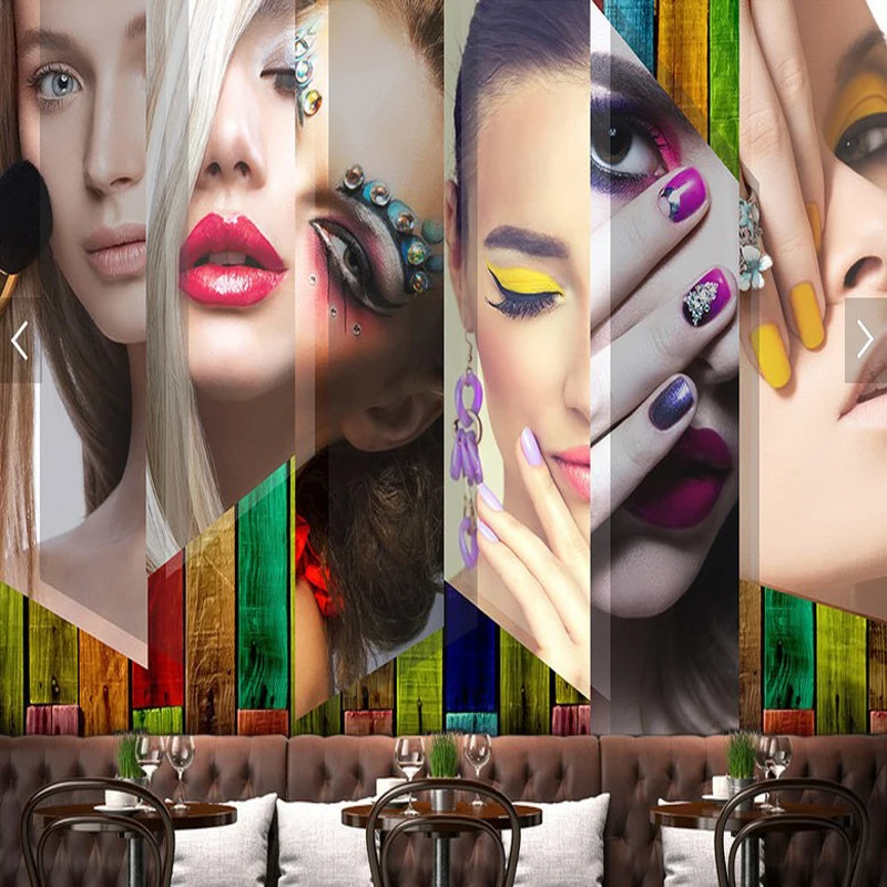 Customized products Wallpaper 3D Fashion Fresco Beauty Salon Clothing Cosmetics Nail Embroidery Shop Decoration background wall
Customized products Wallpaper 3D Fashion Fresco Beauty Salon Clothing Cosmetics Nail Embroidery Shop Decoration background wall