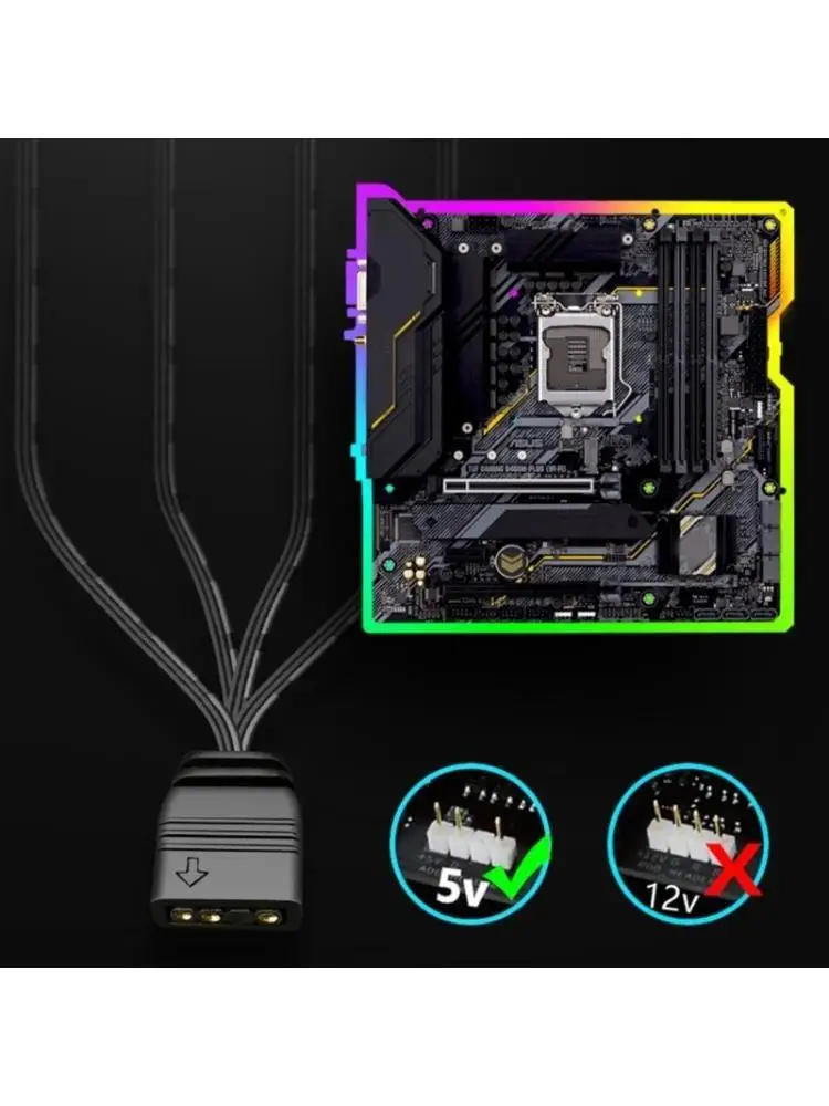 652F 1–4 ARGB 5 В 3-контактный удлинительный кабель-адаптер 33 см светодиодный разветвитель для полосы ПК
652F 1–4 ARGB 5 В 3-контактный удлинительный кабель-адаптер 33 см светодиодный разветвитель для полосы ПК