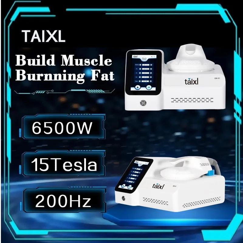 EMS NEO taixl HI-EMT 15Telsa 200HZ 6500W Body Sculpt Machine Professional Muscle Toning Slimming Weight Loss Device
EMS NEO taixl HI-EMT 15Telsa 200HZ 6500W Body Sculpt Machine Professional Muscle Toning Slimming Weight Loss Device