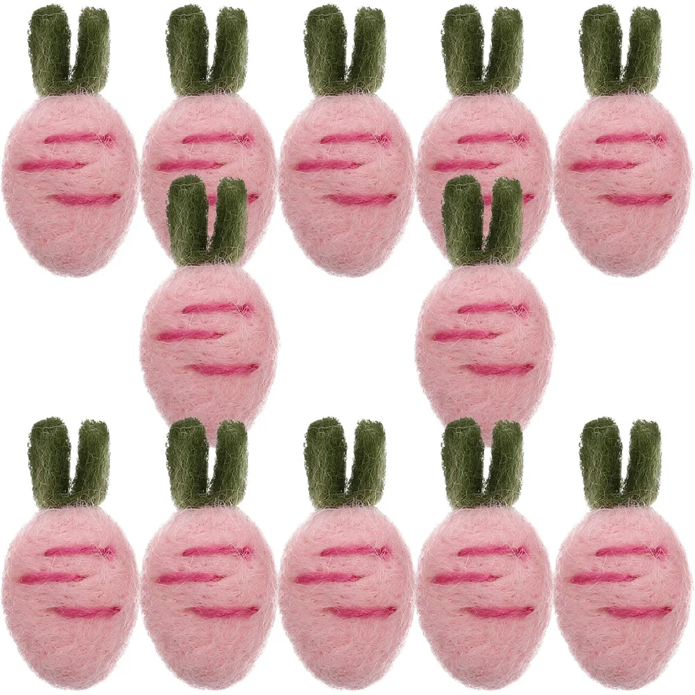 12Pcs Felt Carrots DIY Making Supplies Hairpin Accessories for Headdress Craft Wool Felted Ornament Brooch Gifts
12Pcs Felt Carrots DIY Making Supplies Hairpin Accessories for Headdress Craft Wool Felted Ornament Brooch Gifts