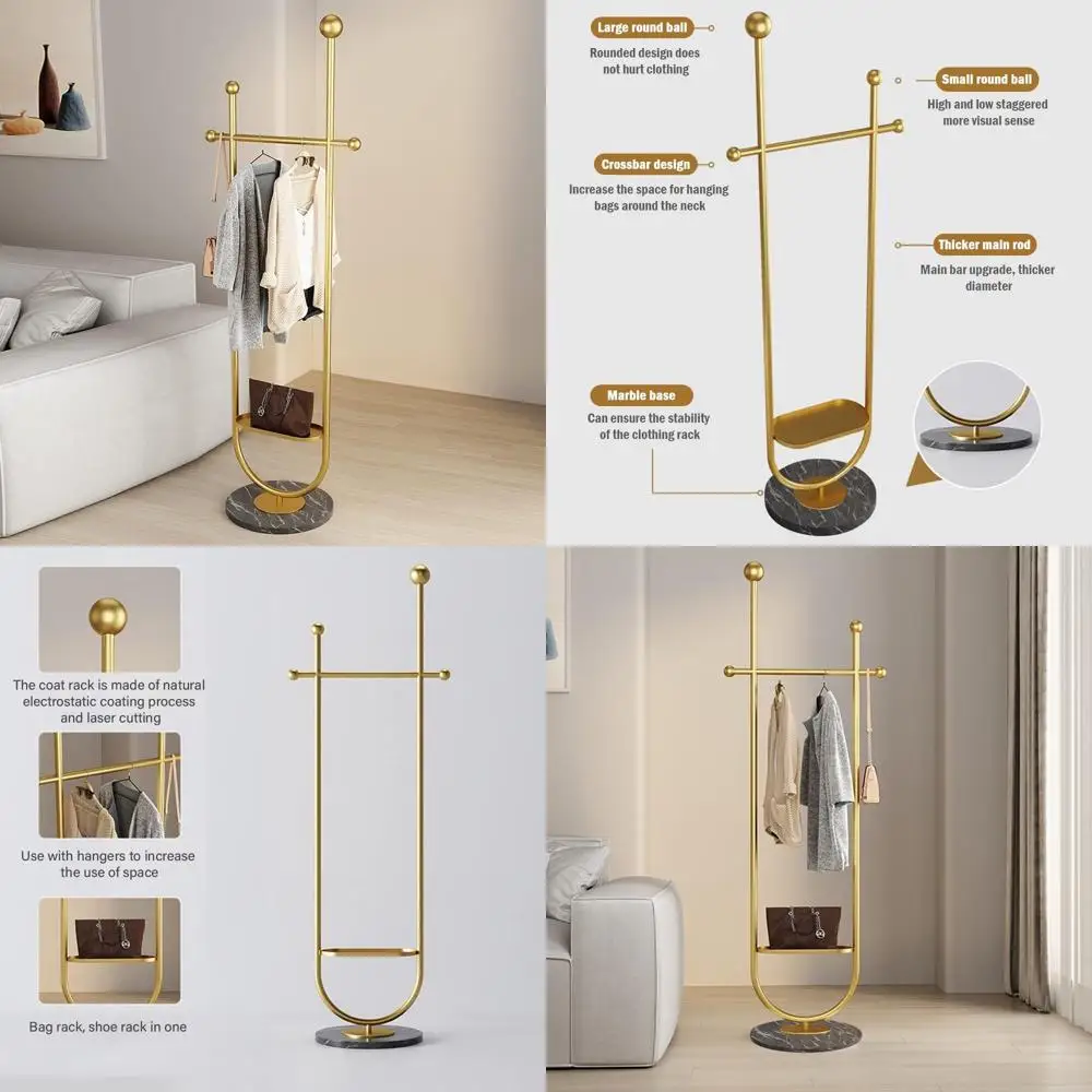 Многофункциональная вешалка для одежды в спальне с мраморным основанием, прочная и передвижная вешалка для одежды
Многофункциональная вешалка для одежды в спальне с мраморным основанием, прочная и передвижная вешалка для одежды