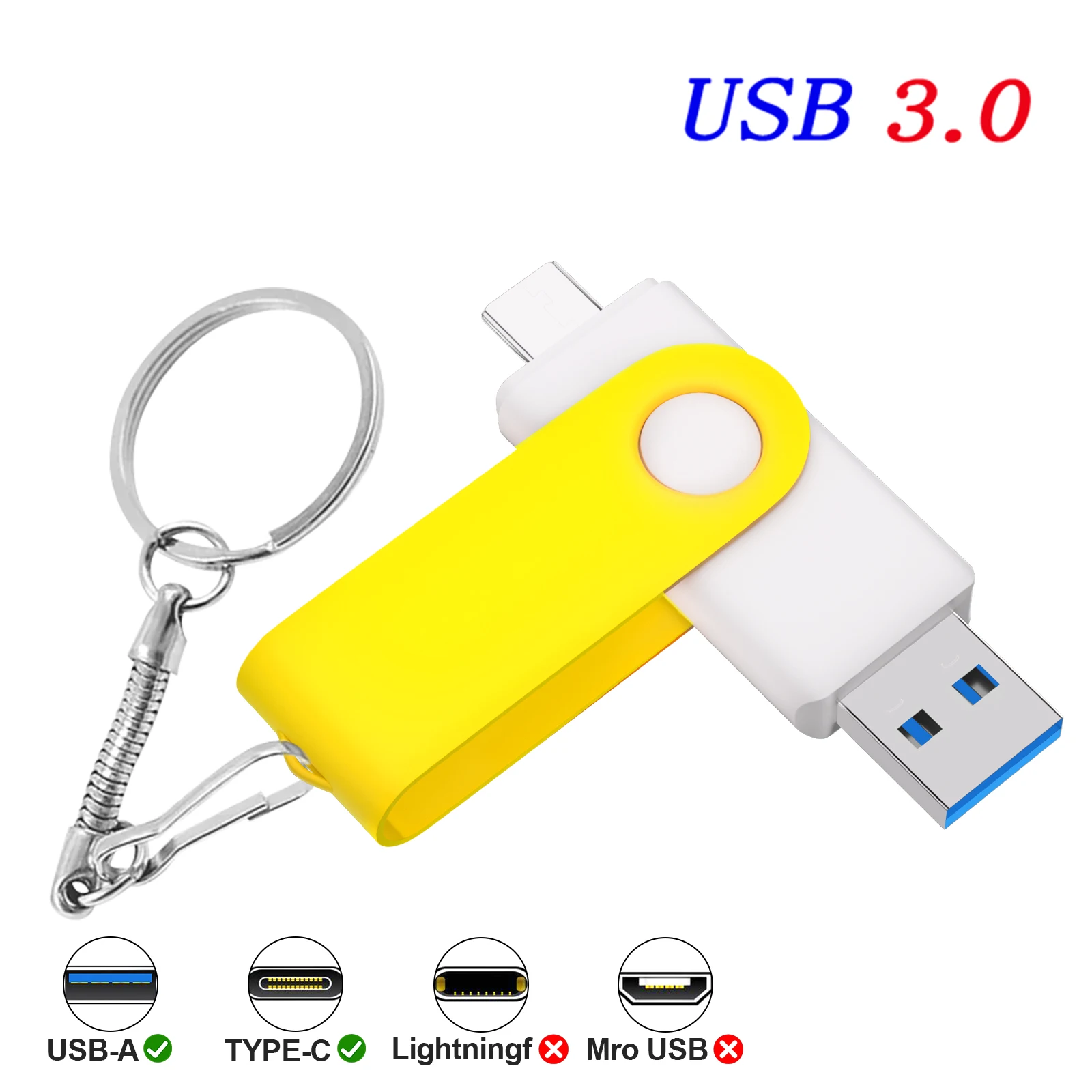 New Color TYPE-C 2 IN 1 Pen Drives 4GB 8GB 16GB 32GB Flash Drive Gifts Key Chain 64GB Memory Stick Used for phone and computers
New Color TYPE-C 2 IN 1 Pen Drives 4GB 8GB 16GB 32GB Flash Drive Gifts Key Chain 64GB Memory Stick Used for phone and computers